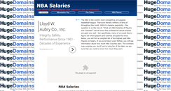 Desktop Screenshot of nbasalaries.org